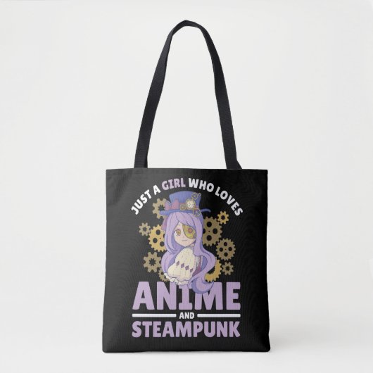 Nur ein Mädchen, das Anime und Steampunk Liebe Tasche (Vorderseite)