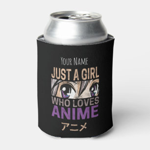 Nur ein Mädchen, das Anime Vintage Manga Kawaii li Dosenkühler