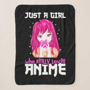 Nur ein Mädchen, das Anime wirklich liebt Geschenk Sherpadecke