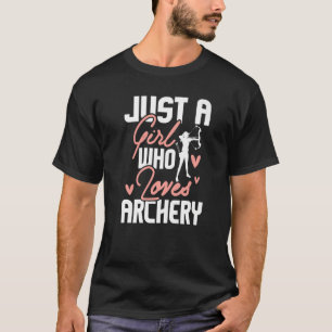 Nur ein Mädchen, das Archery Archer Bowhunting B L T-Shirt