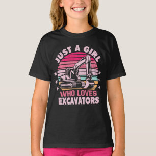 Nur ein Mädchen, das Ausgrabungen Liebe Retro-Bagg T-Shirt