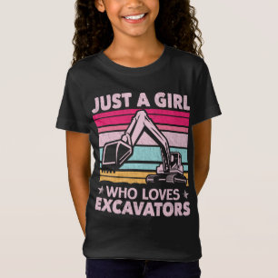 Nur ein Mädchen, das Ausgrabungen Liebe Retro-Bagg T-Shirt