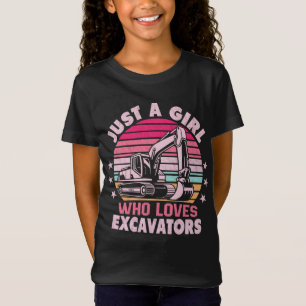 Nur ein Mädchen, das Ausgrabungen Liebe Retro-Bagg T-Shirt