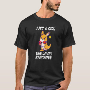 Nur ein Mädchen, das australische Boxer-Kängurus l T-Shirt