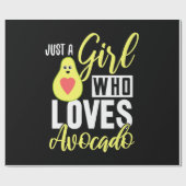 Nur ein Mädchen, das Avocado Liebe Geschenkpapier (Flach)