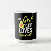 Nur ein Mädchen, das Avocado Liebe Kaffeetasse (Mittel)