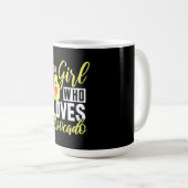 Nur ein Mädchen, das Avocado Liebe Kaffeetasse (VorderseiteRechts)
