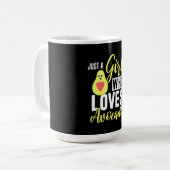 Nur ein Mädchen, das Avocado Liebe Kaffeetasse (Vorderseite Links)