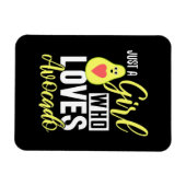 Nur ein Mädchen, das Avocado Liebe Magnet (Horizontal)