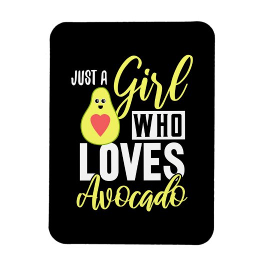 Nur ein Mädchen, das Avocado Liebe Magnet (Vertikal)