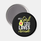 Nur ein Mädchen, das Avocado Liebe Magnet (Vorderseite/Rückseite)