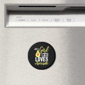 Nur ein Mädchen, das Avocado Liebe Magnet (In Situ (Geschirrspüler))