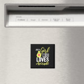 Nur ein Mädchen, das Avocado Liebe Magnet (In Situ (Geschirrspüler))