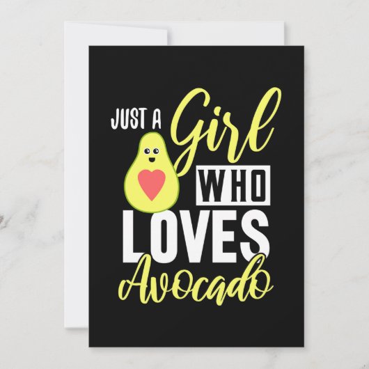 Nur ein Mädchen, das Avocado Liebe Save The Date (Vorderseite)
