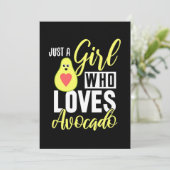 Nur ein Mädchen, das Avocado Liebe Save The Date (Stehend Vorderseite)