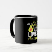 Nur ein Mädchen, das Avocado Liebe Tasse (Vorderseite Links)