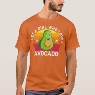 Nur ein Mädchen, das Avocado Lieben T-Shirt