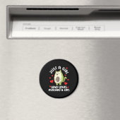 Nur ein Mädchen, das Avocado und Katzen Liebe Magnet (In Situ (Geschirrspüler))