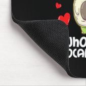 Nur ein Mädchen, das Avocado und Katzen Liebe Mousepad (Ecke)