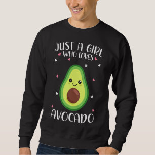 Nur ein Mädchen, das Avocados für weibliche Kinder Sweatshirt