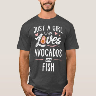 Nur ein Mädchen, das Avocados Liebe und Geschenke  T-Shirt