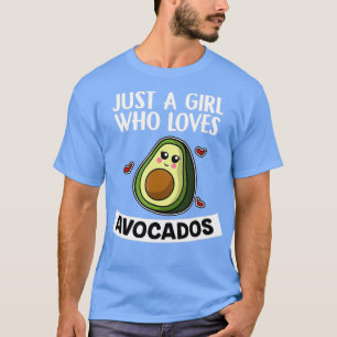Nur ein Mädchen, das Avocados Niedlichen Veganen A T-Shirt