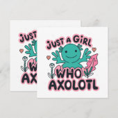 Nur ein Mädchen, das Axolotl Liebe (Vorne/Hinten)