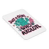 Nur ein Mädchen, das Axolotl Liebe Magnet (Rechte Seite)