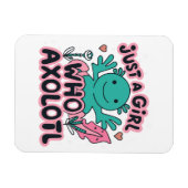 Nur ein Mädchen, das Axolotl Liebe Magnet (Horizontal)