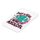 Nur ein Mädchen, das Axolotl Liebe Magnet (Linke Seite)