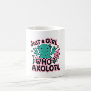 nur ein Mädchen, das Axolotl liebt Kaffeetasse