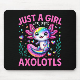 Nur Ein Mädchen Das Axolotl Liebt Kawaii Kinder Mä Mousepad