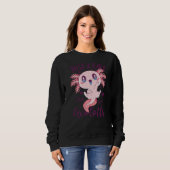 Nur ein Mädchen, das Axolotls Lieben Funny Axolotl Sweatshirt (Vorne ganz)