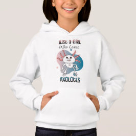 Nur ein Mädchen, das Axolotls Lieben Hoodie