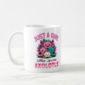 Nur ein Mädchen, das Axolotls Lieben Kaffeetasse (Links)
