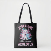 Nur ein Mädchen, das Axolotls Lieben Tasche (Vorderseite)