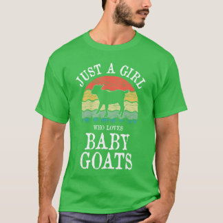 Nur ein Mädchen, das Babyziegen liebt Geschenk lus T-Shirt