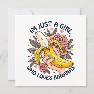 Nur ein Mädchen, das Bananen Liebe