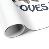 Nur ein Mädchen, das Bananen Liebe Geschenkpapier (Rolleneckpunkt)