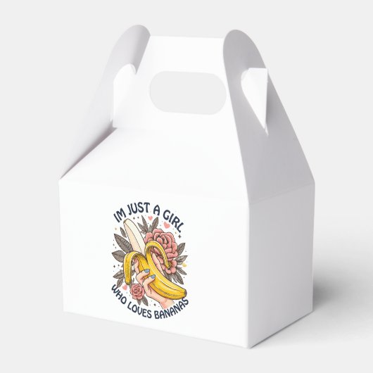 Nur ein Mädchen, das Bananen Liebe Geschenkschachtel (Vorderseite)