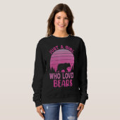 nur ein Mädchen, das Bären für Bärenbraun oder Whi Sweatshirt (Vorne ganz)