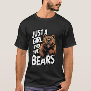 Nur ein Mädchen, das Bären Liebhaber Mädchen Bär l T-Shirt