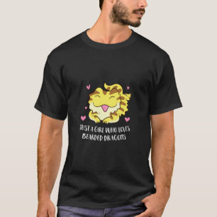 Nur ein Mädchen, das Bärendrachen Lizard Niedlich T-Shirt