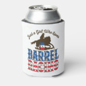 Nur ein Mädchen, das Barrel Racing Liebe Dosenkühler (Kanne Rückseite)