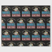 Nur ein Mädchen, das Barrel Racing Liebe Geschenkpapier (Flach)