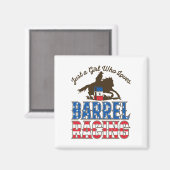 Nur ein Mädchen, das Barrel Racing Liebe Magnet (Vorderseite/Rückseite)