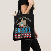 Nur ein Mädchen, das Barrel Racing Liebe Tasche (Von Nahem)