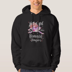 Nur ein Mädchen, das Bartagamen-Blumen liebt Liza Hoodie