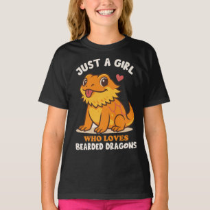 Nur ein Mädchen das Bartagamen liebt T-Shirt