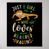 Nur ein Mädchen, das bärtige Drachen Liebe Poster (Vorne)